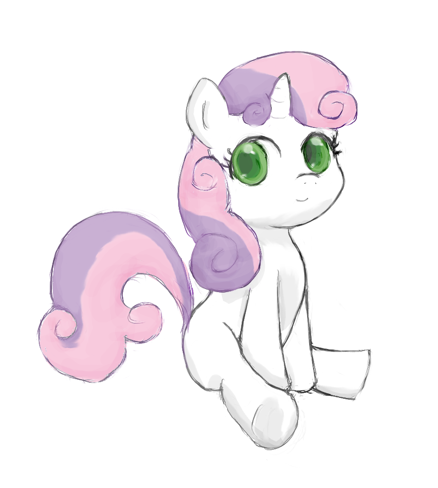 Sweetie Belle Thinking