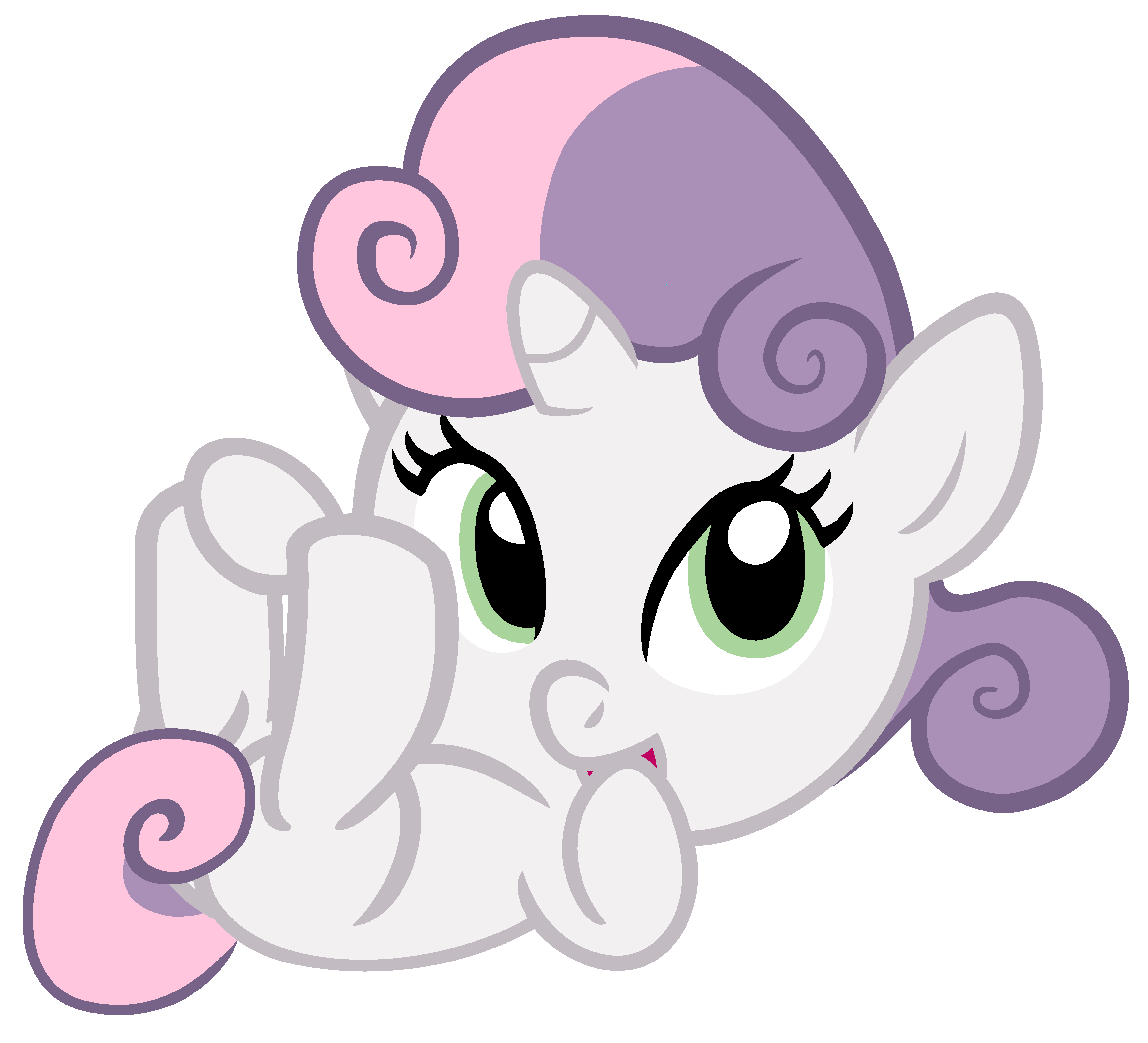 Sweetie Belle Thinking